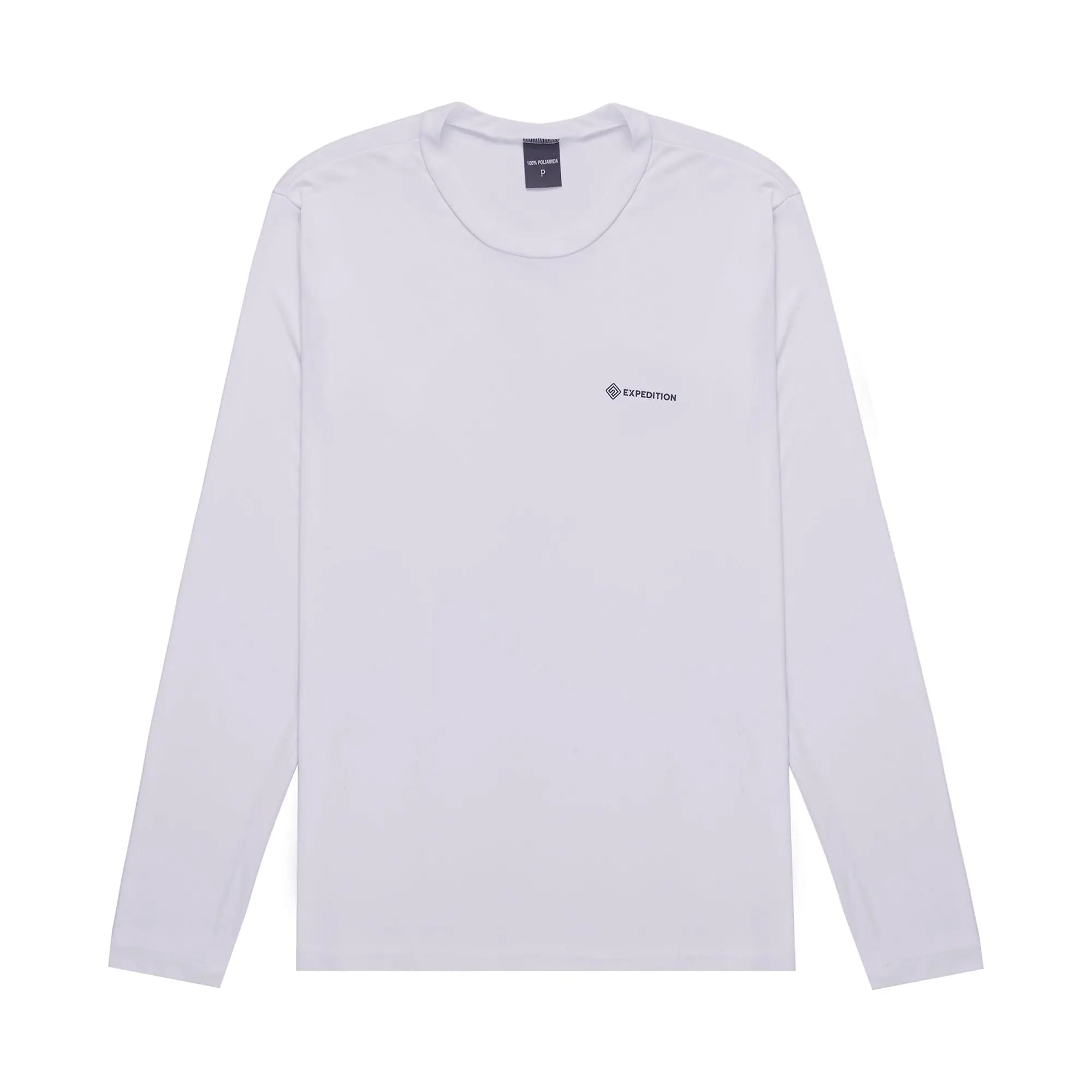 Camiseta Poliamida Masculina Branca ML Minha loja