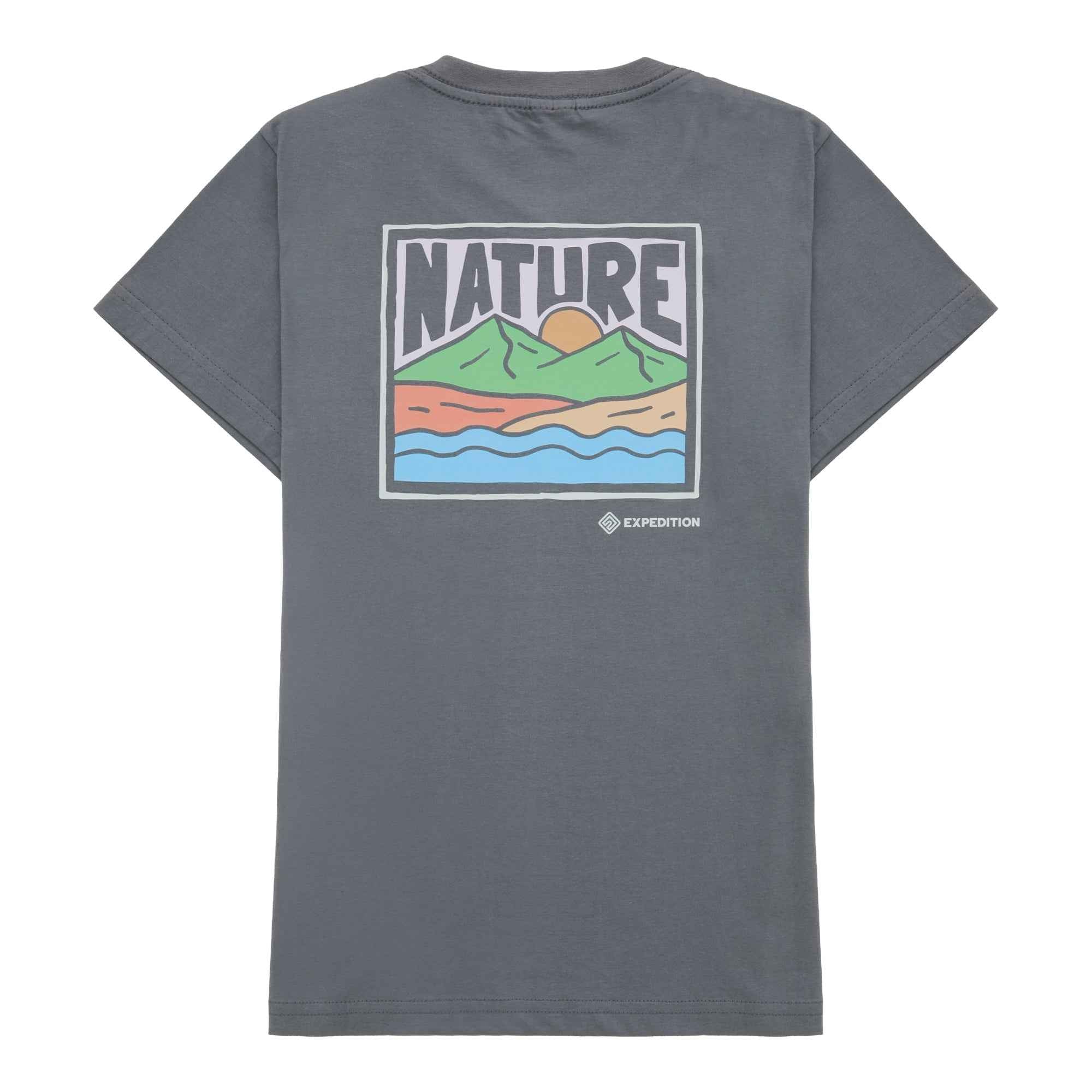 Camiseta Nature  Algodão Feminino Cinza