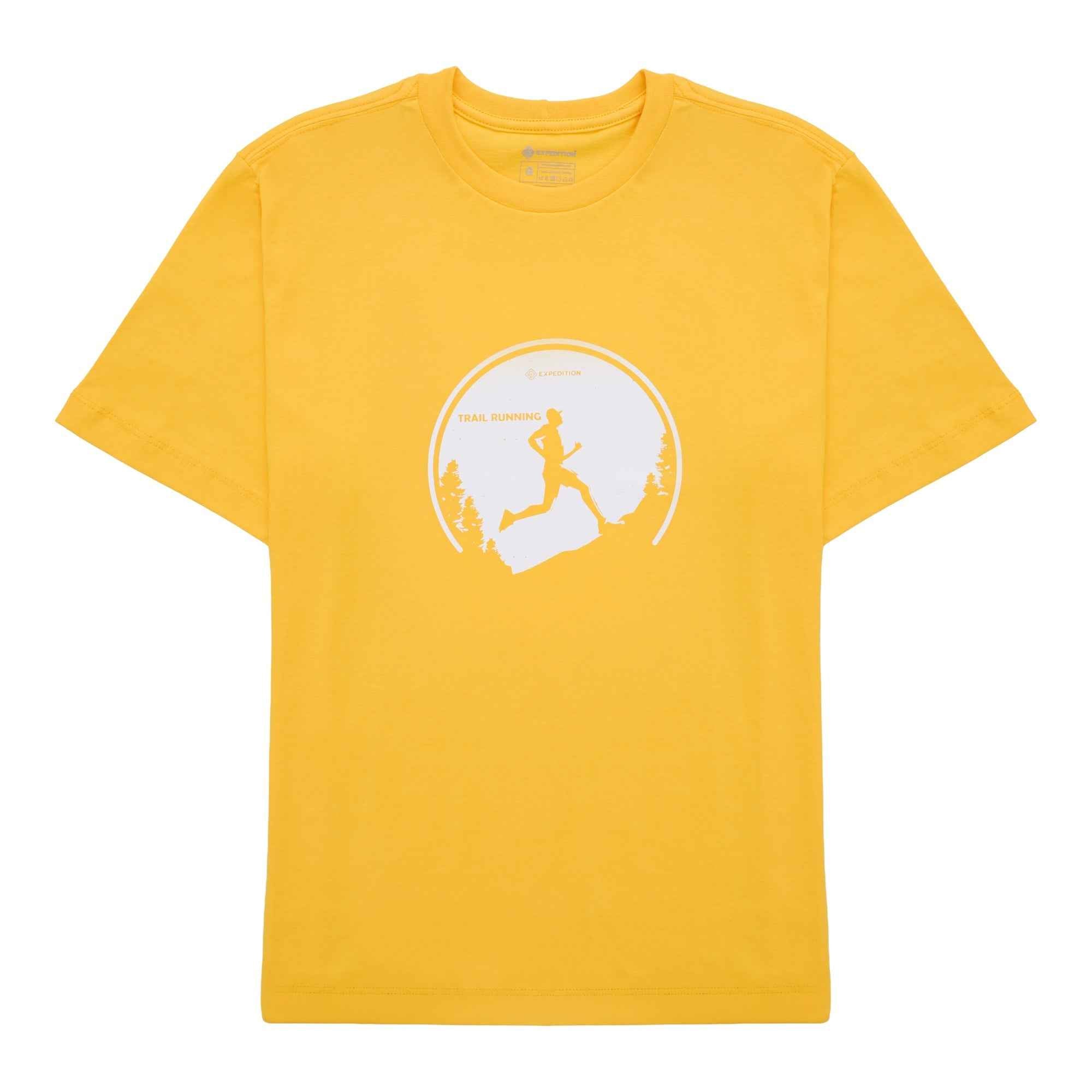 Camiseta Masculina Trail Running Amarela