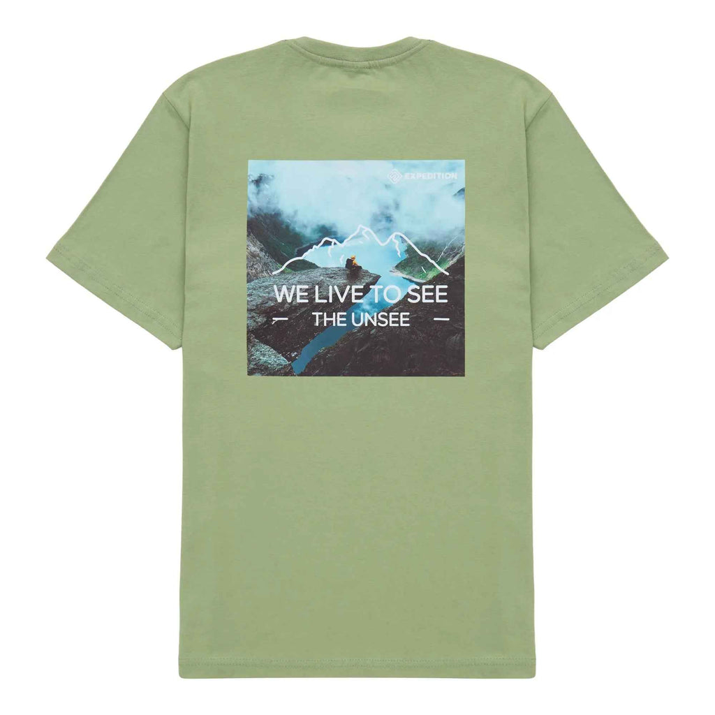 Camiseta We Live Algodão Masculina Verde