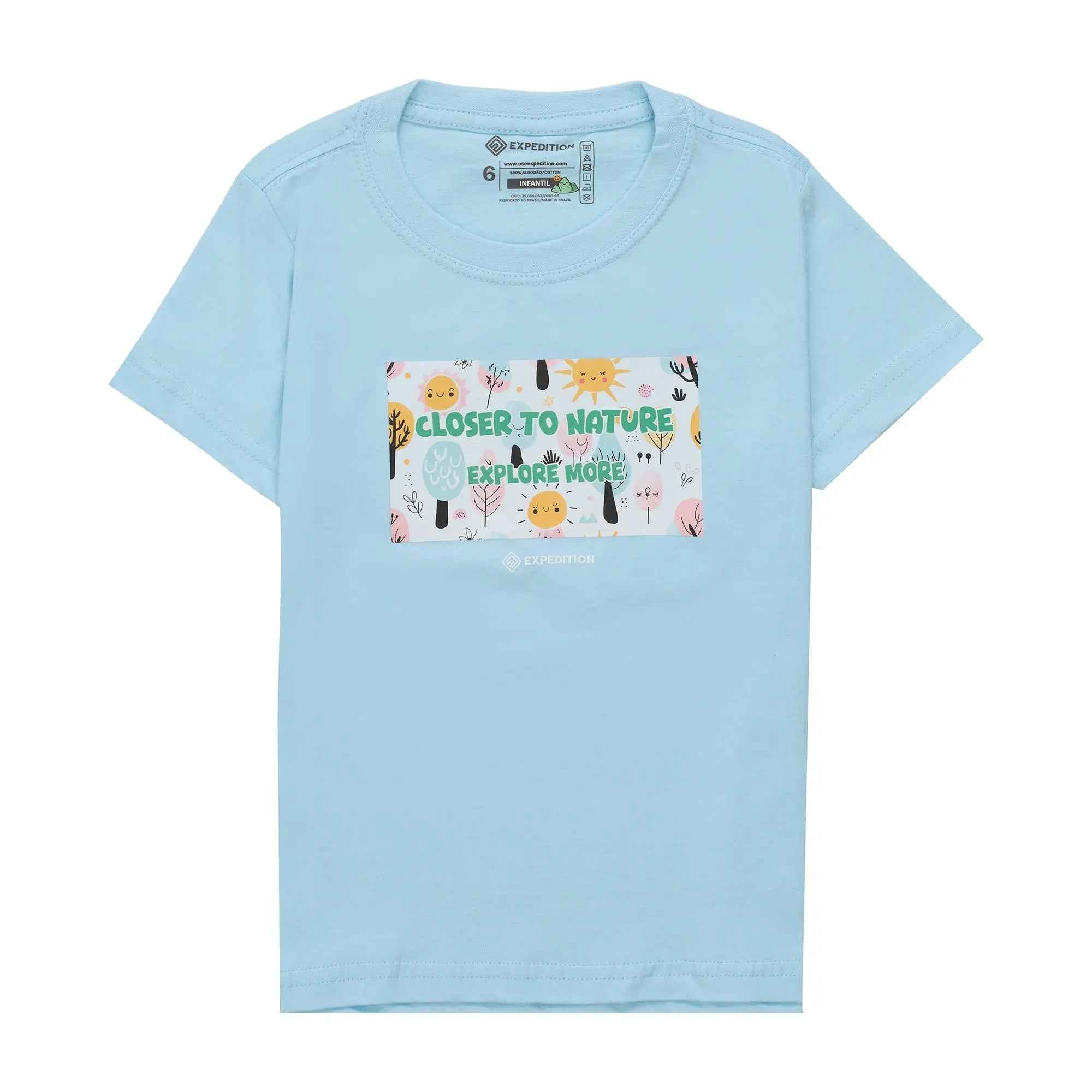 Camiseta Close to Nature Algodão Kids