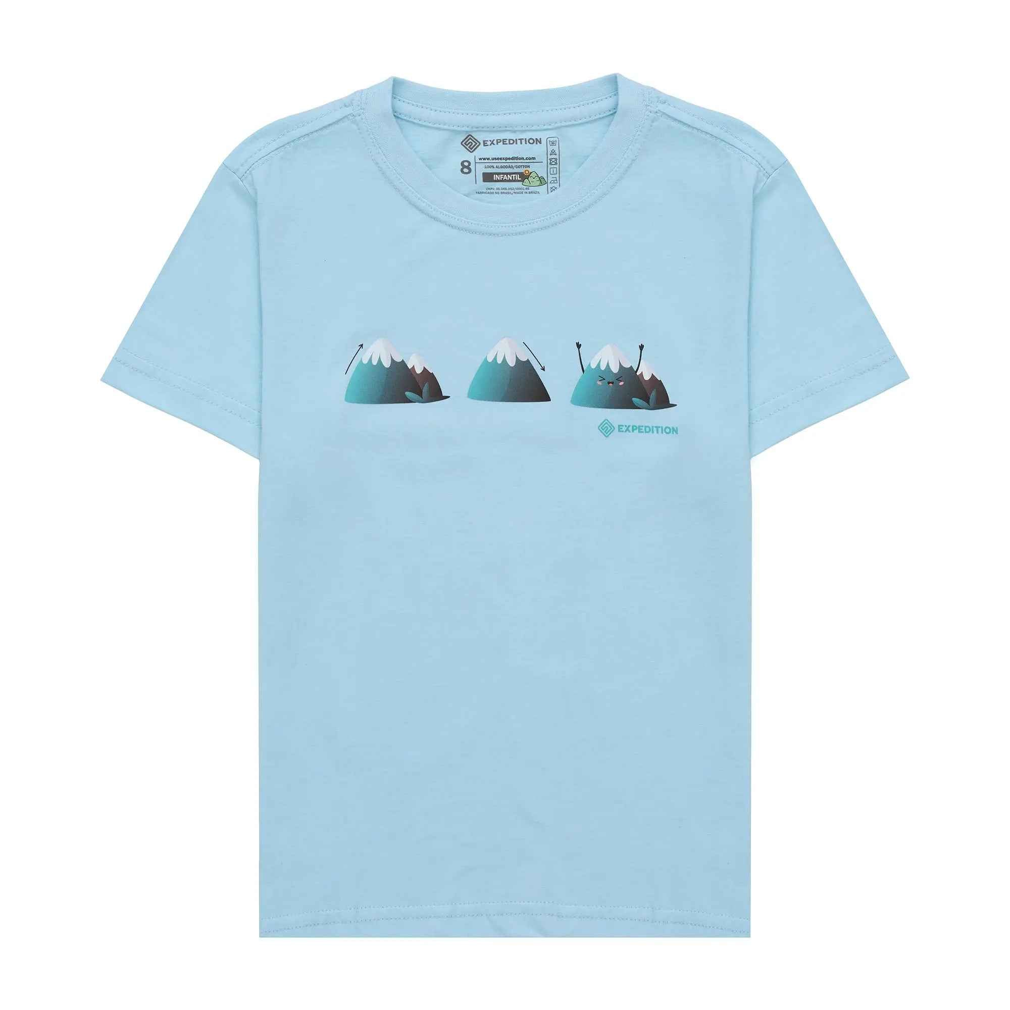 Camiseta Algodão Montanhas kids