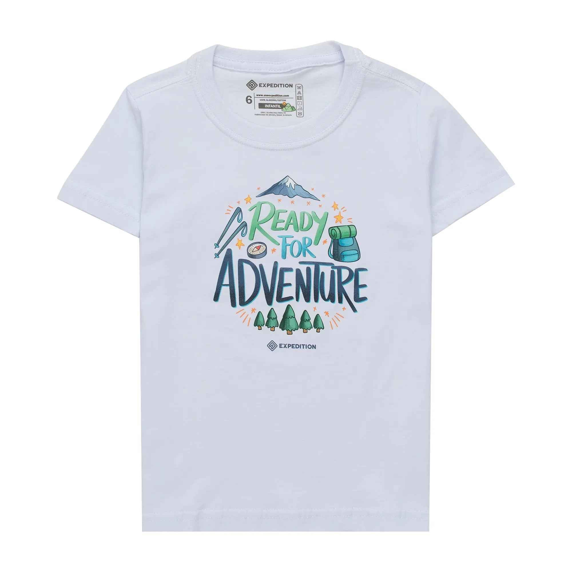Camiseta Algodão Ready For Adventure