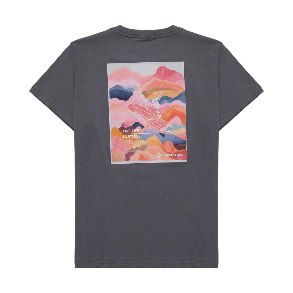 Camiseta Tênis  Algodão Feminino Cinza