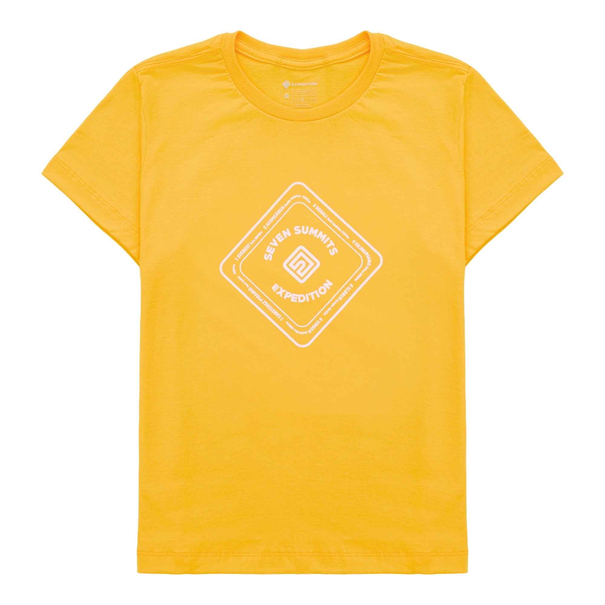 Camiseta Feminina Seven Summits Amarela