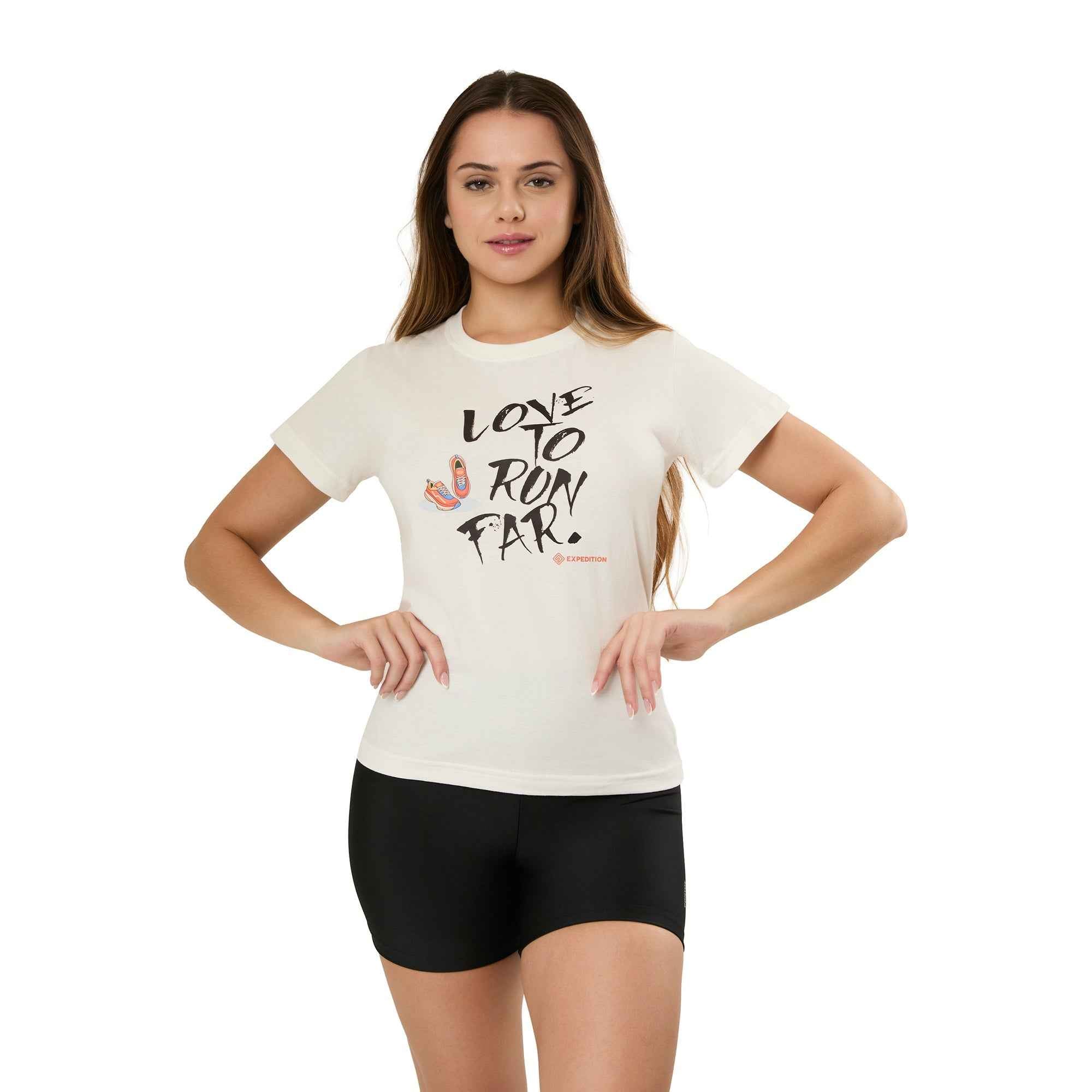Camiseta Love  Algodão Feminino OffWhite