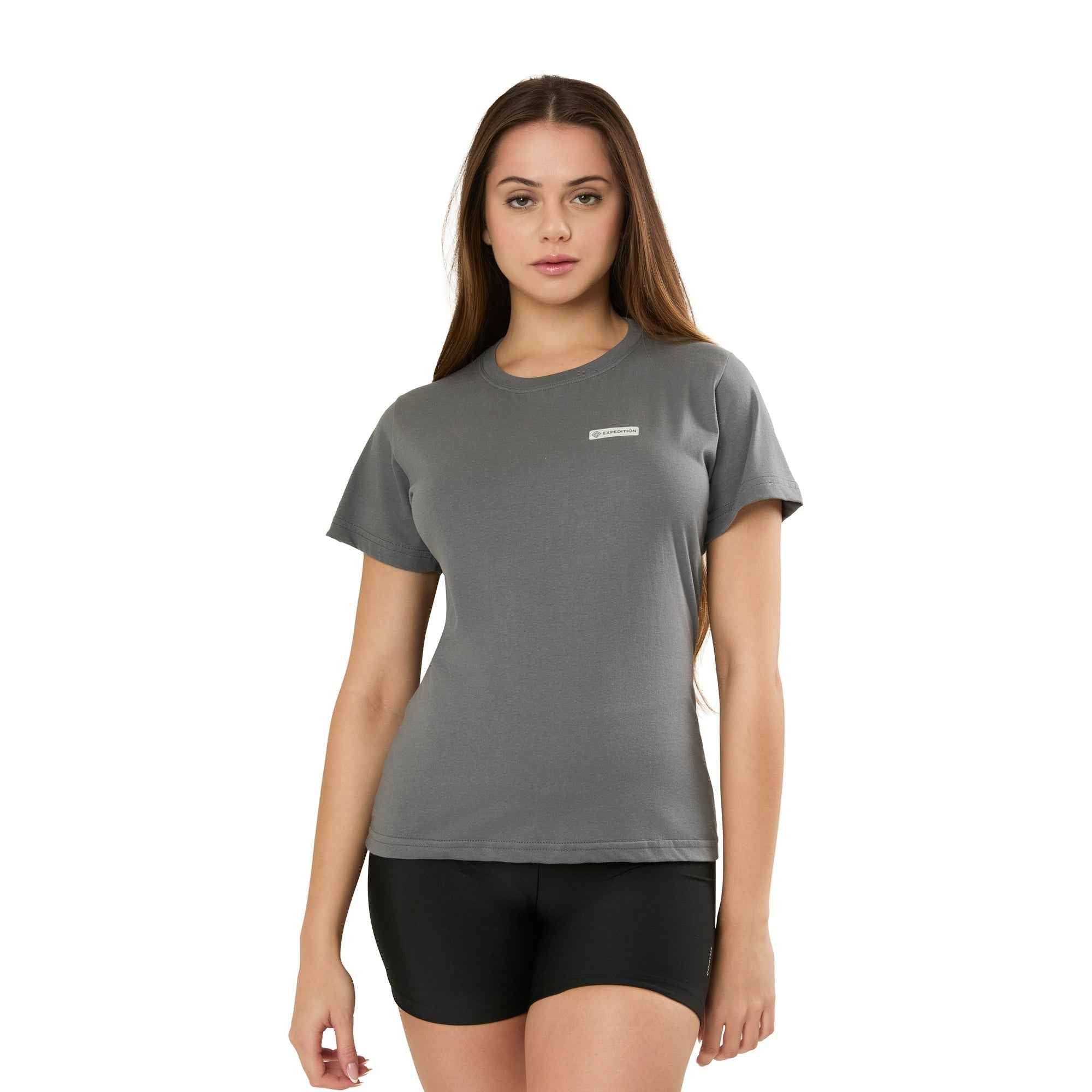 Camiseta Nature  Algodão Feminino Cinza