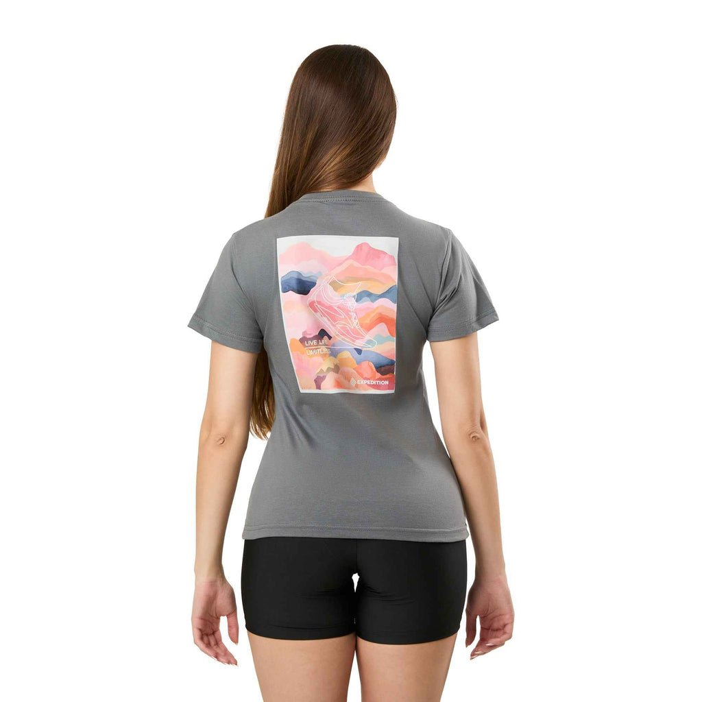Camiseta Tênis  Algodão Feminino Cinza