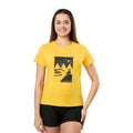 Camiseta Feminina Menina Montanha Amarela