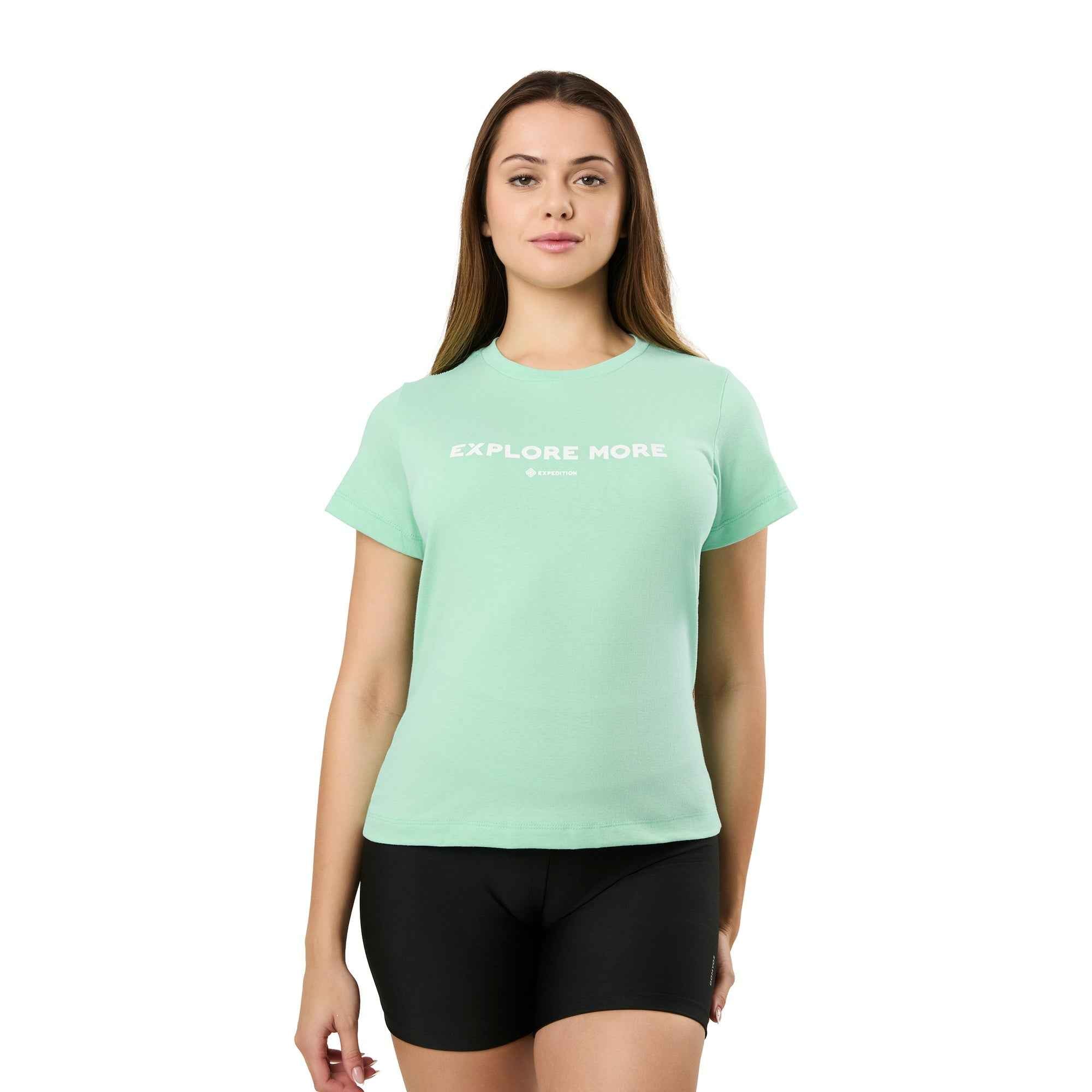 Camiseta Feminina Explore More Verde Claro