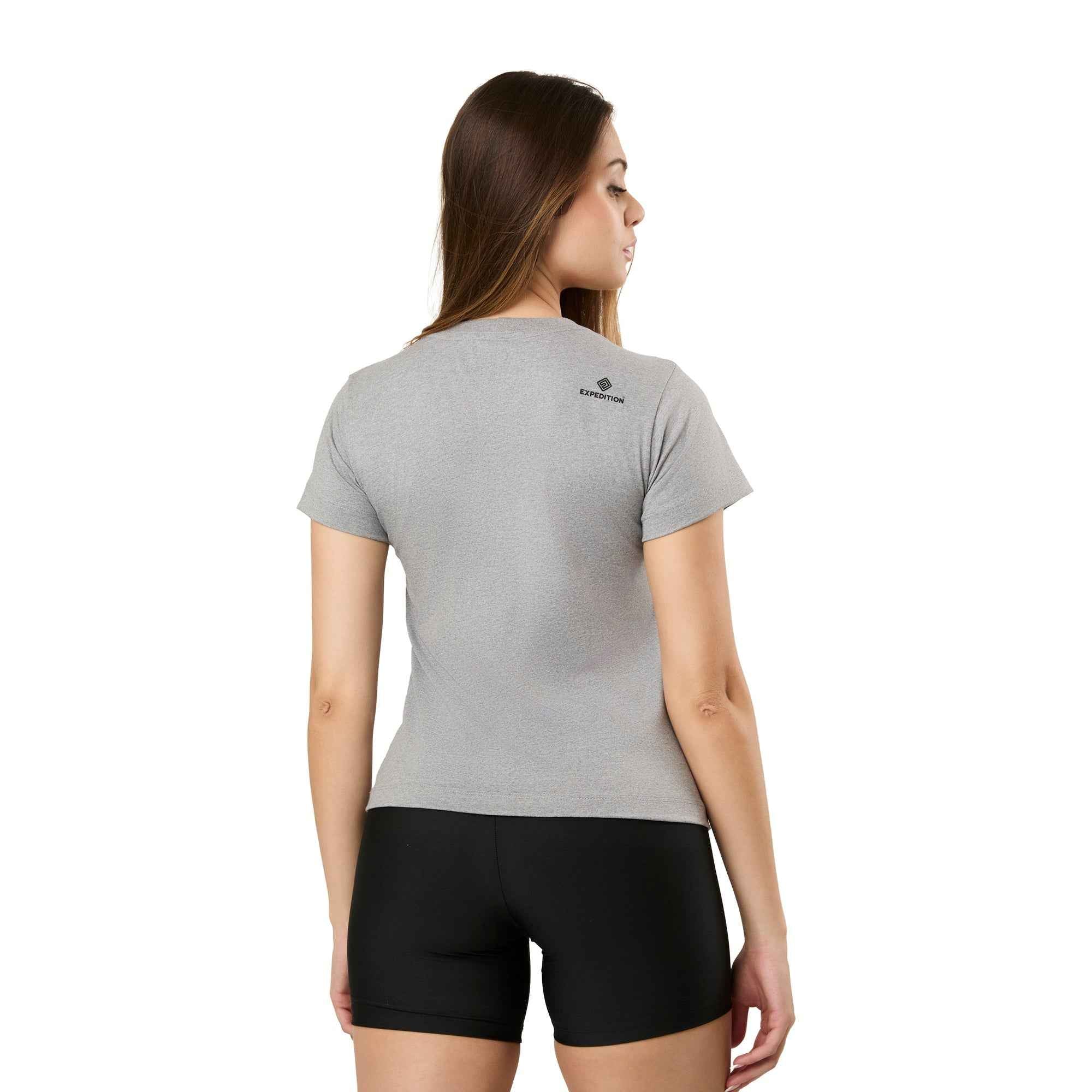 Camiseta Feminina Explore More Cinza