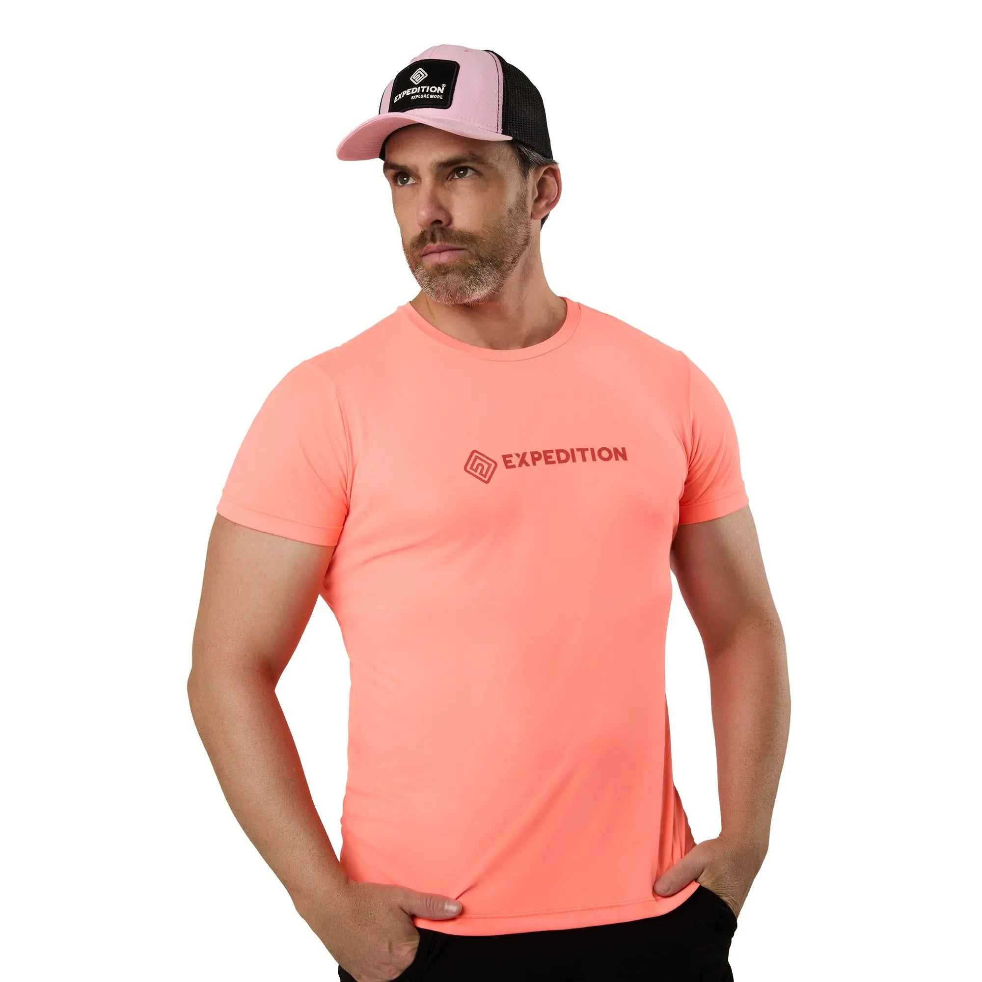 Camiseta Poliamida Masculina Laranja