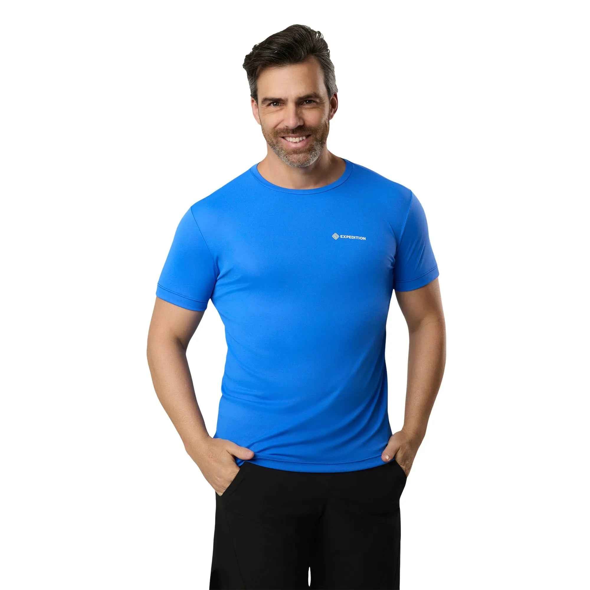 Camiseta Poliamida Masculina Azul