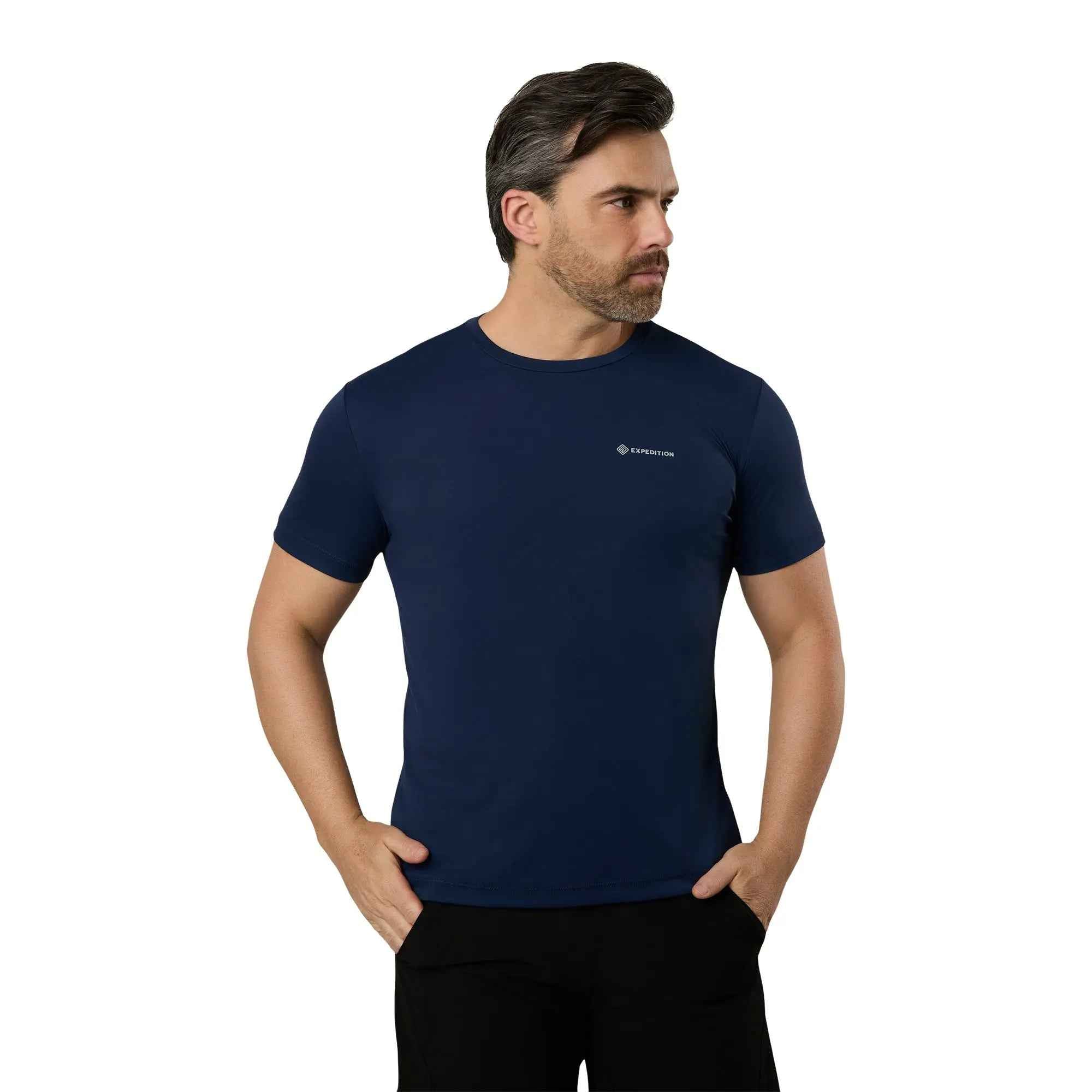 Camiseta Poliamida Masculina Azul Marinho