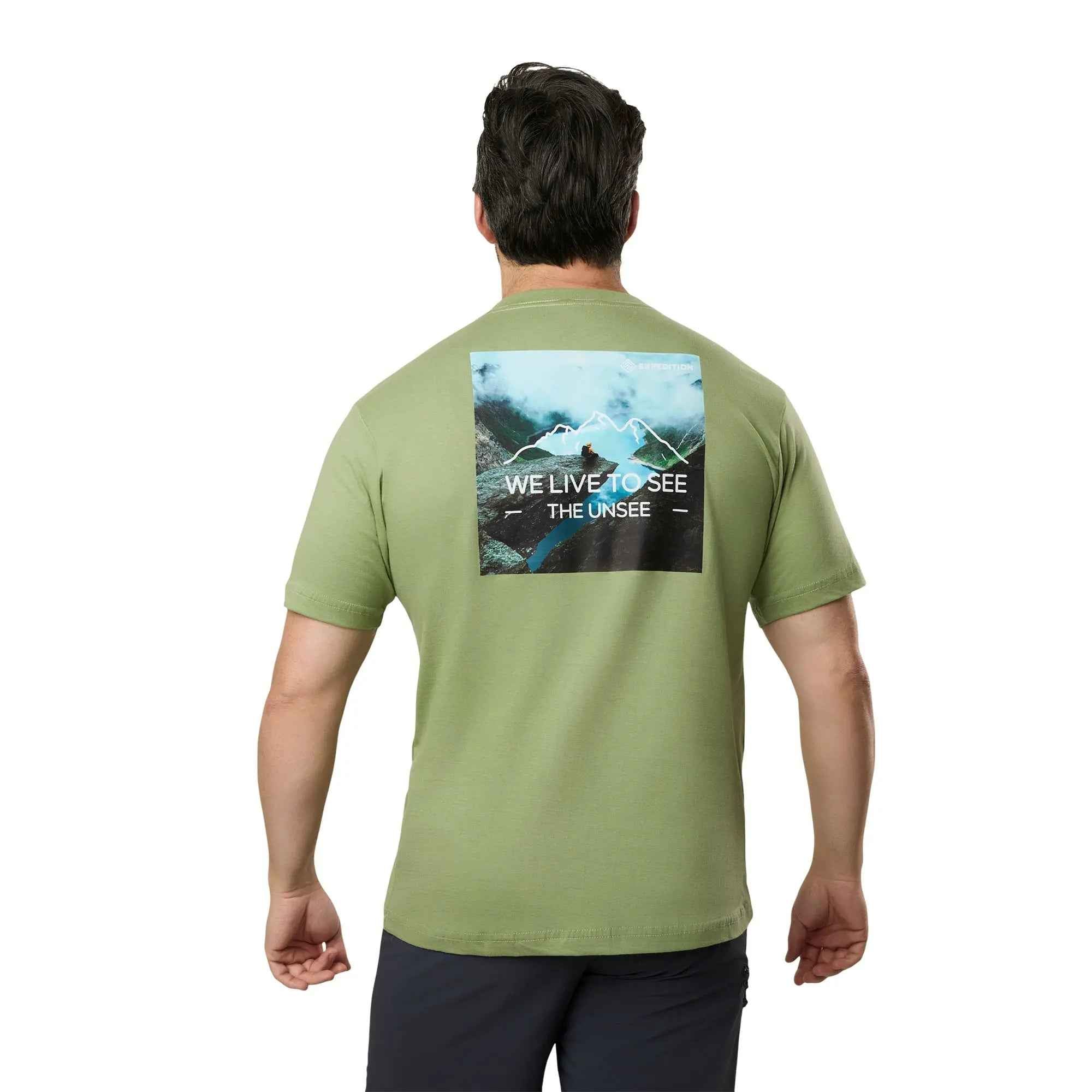 Camiseta We Live Algodão Masculina Verde