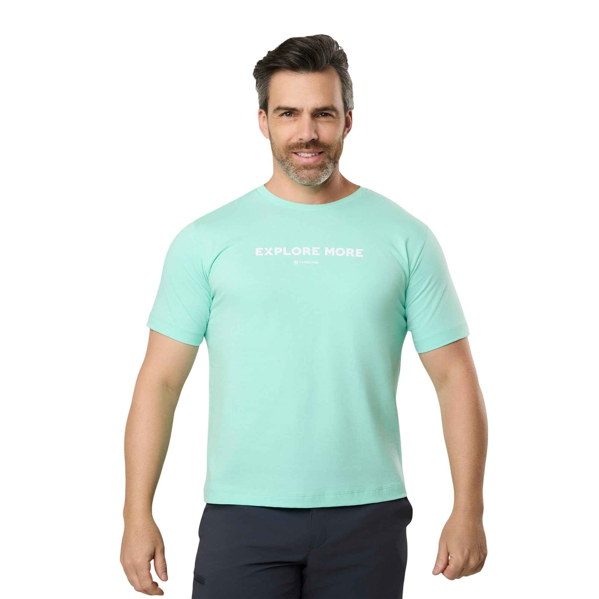 Camiseta Masculina Explore More Verde Claro