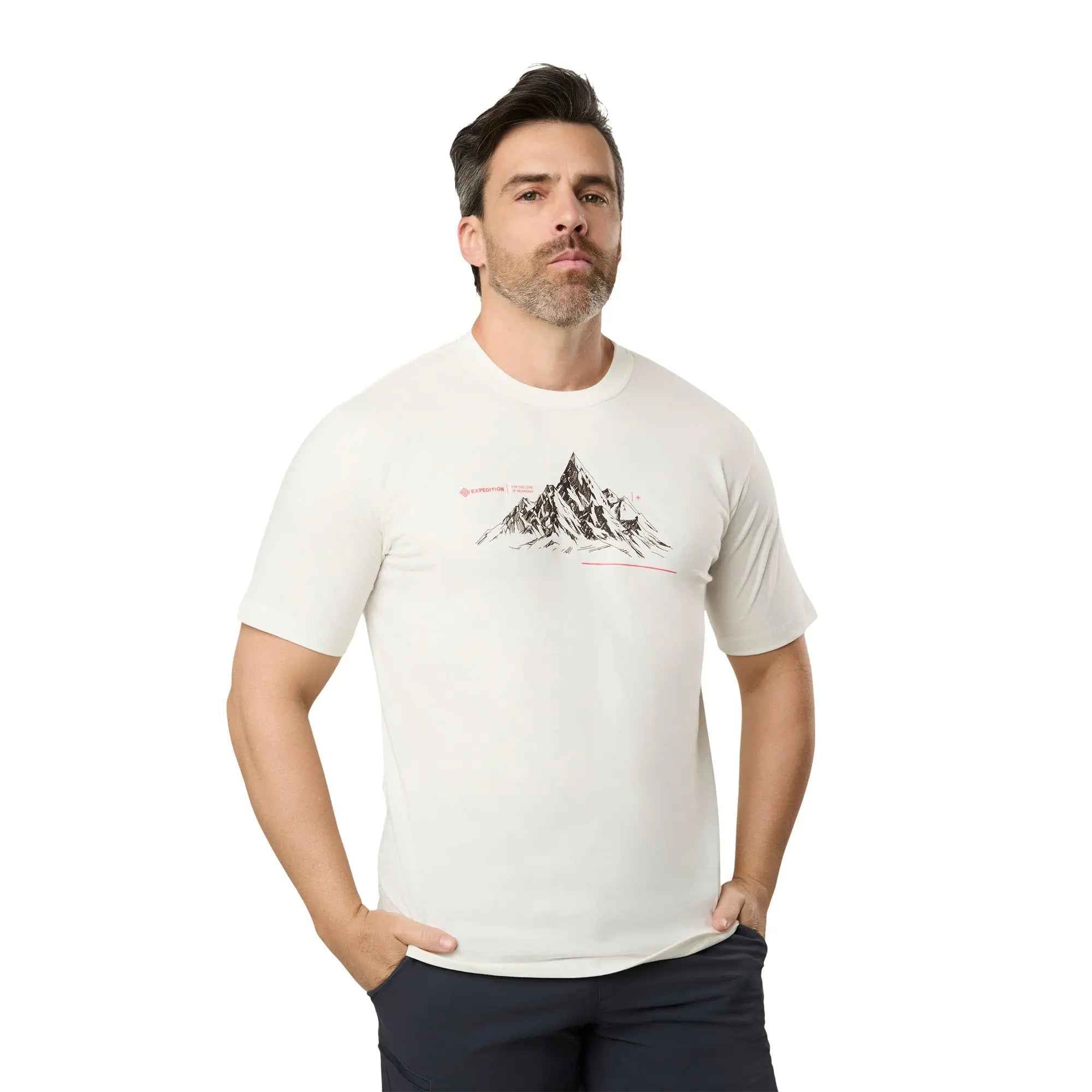 Camiseta Mountain Algodão Masculina OffWhite