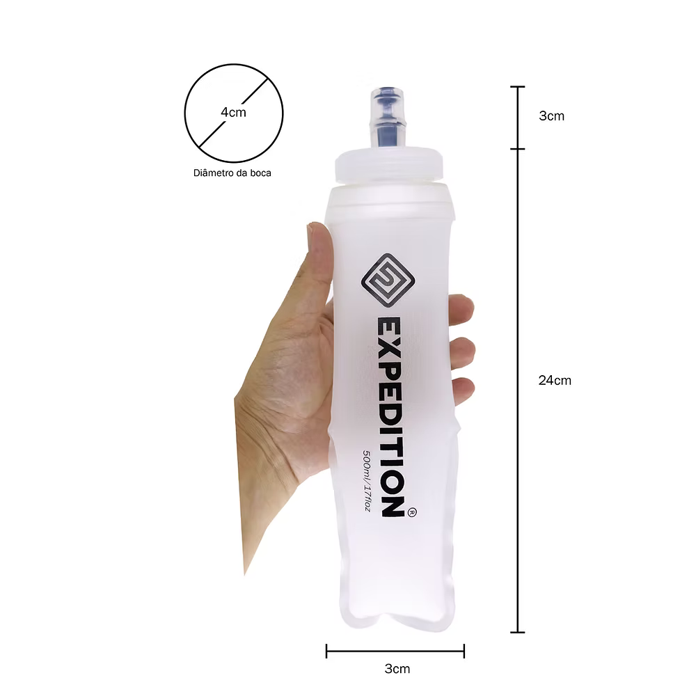 Garrafas Soft Flask Silic. 500ml Corrida Bike - Expedition Sports